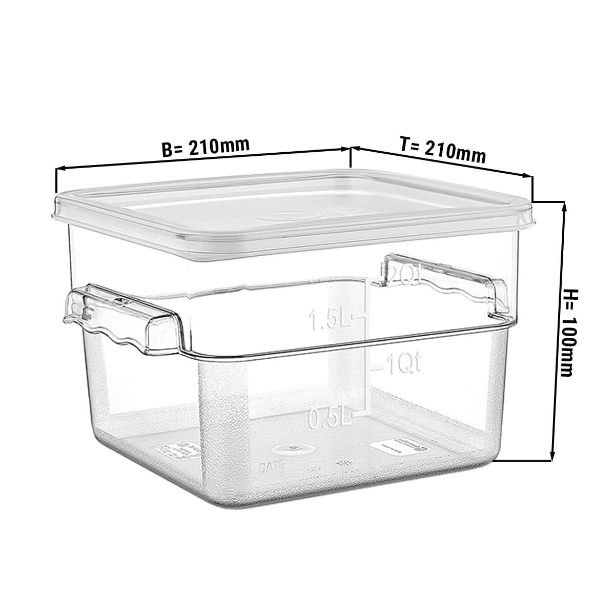 Dóza na potraviny vč. víka - 1,9L