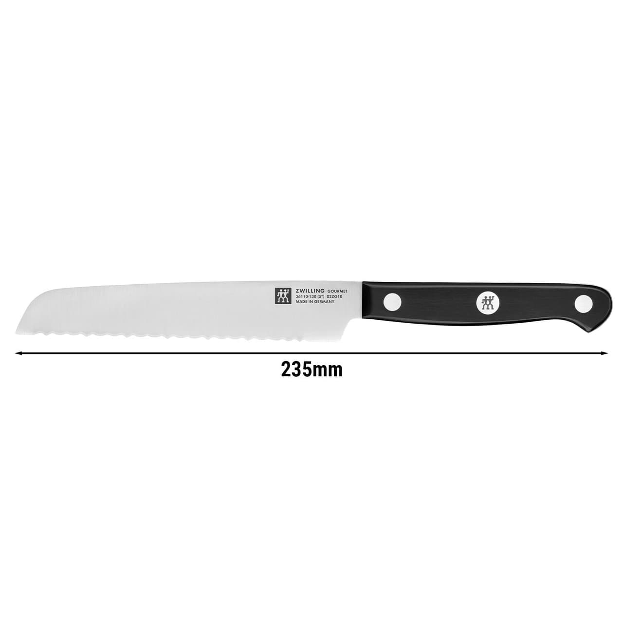 ZWILLING | GOURMET - Univerzální nůž s vlnitým ostřím - čepel: 130mm