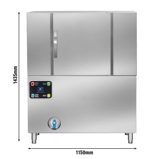 Korbtransportspülmaschine - Digital - 11,25 kW - mit Reiniger- & Klarspülerpumpe