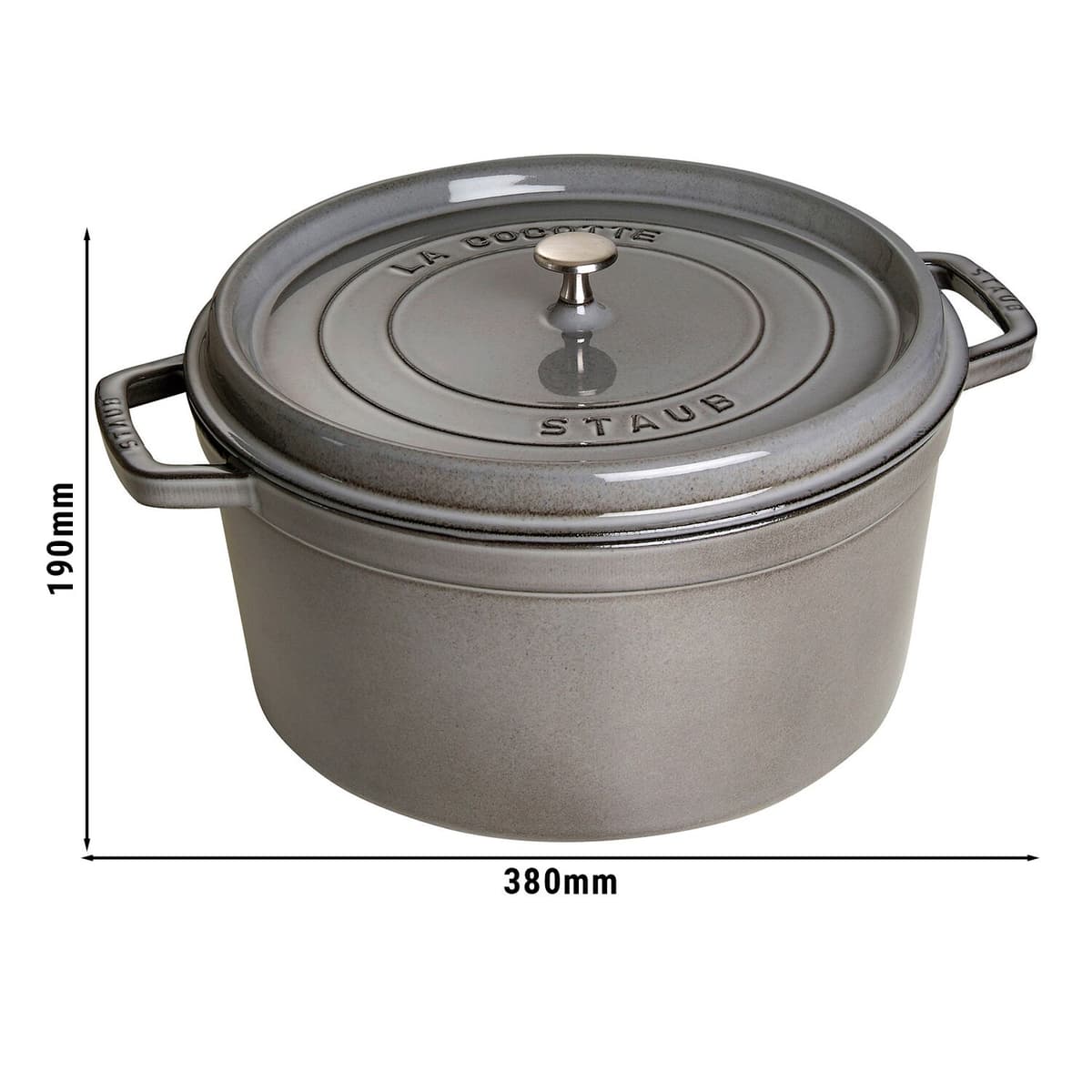 STAUB | LA COCOTTE - kokotka - Ø 300 mm - litina - grafitově šedá