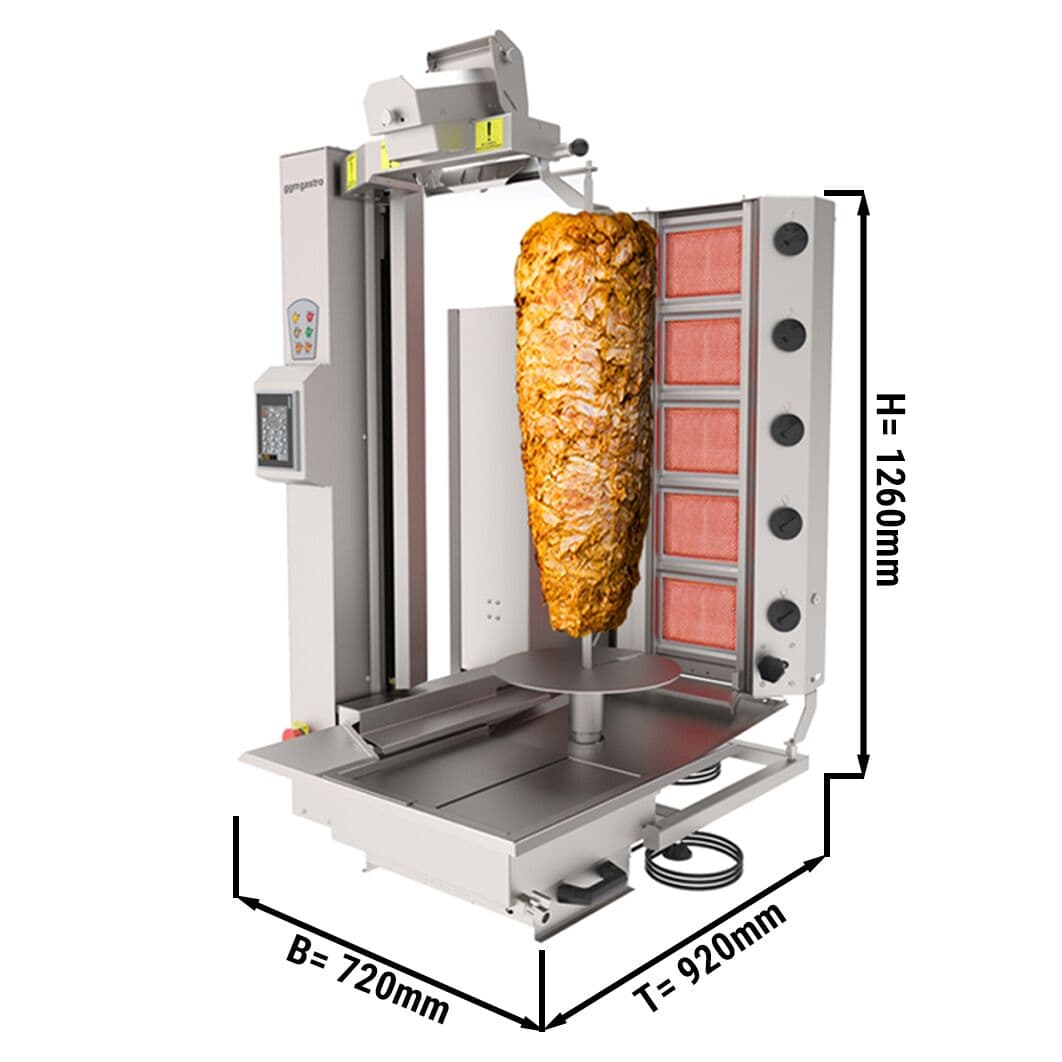 Plynový kebab robot - do max. 120 kg