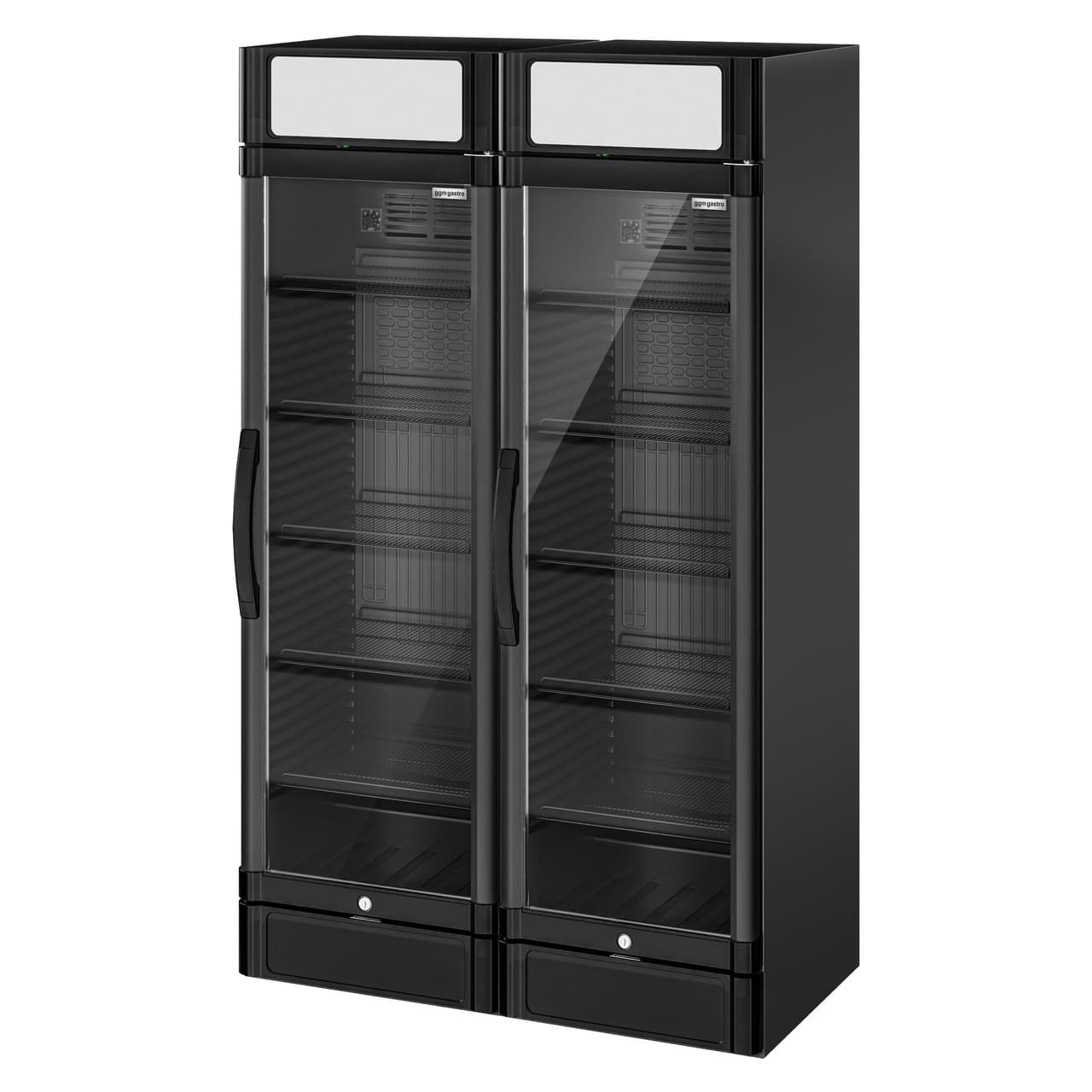 (2 pieces) Beverage refrigerator - 694 litres (total) - black