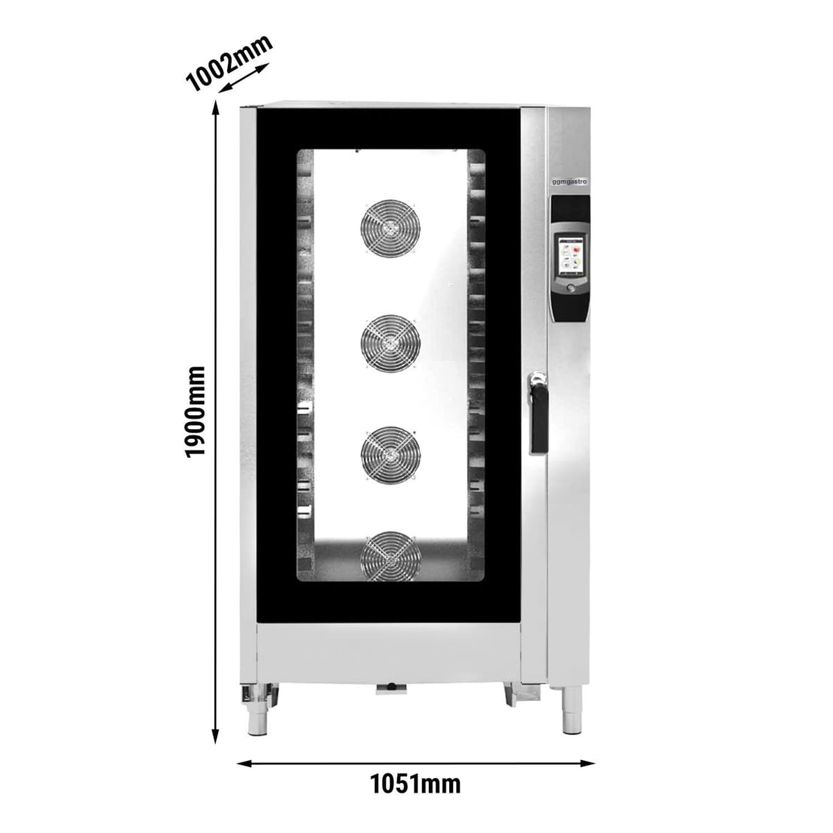 Bakery combi-steamer - Touch - 16x EN 60x40 - with washing system