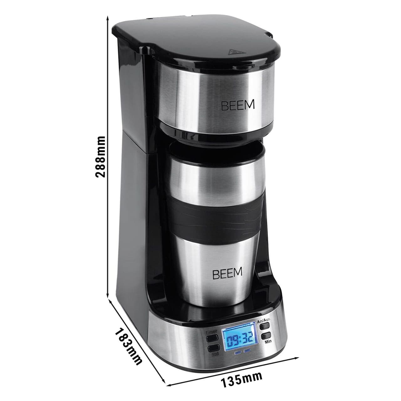 BEEM | THERMO 2 GO - Single-Kaffeemaschine - 750 Watt