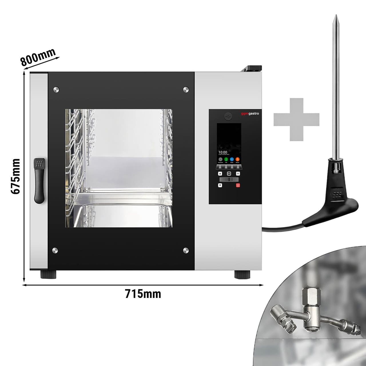 Kombinovaný konvektomat - digitální - 5x GN 1/1 - včetně automatického mycího systému ZDARMA