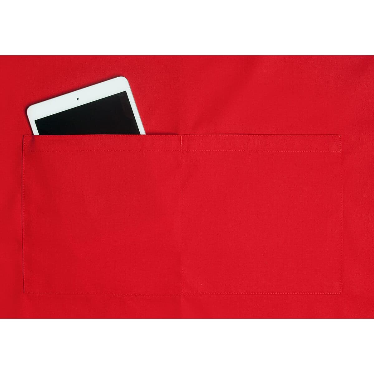 Karlowsky - Bib Apron with Pocket Basic - Red