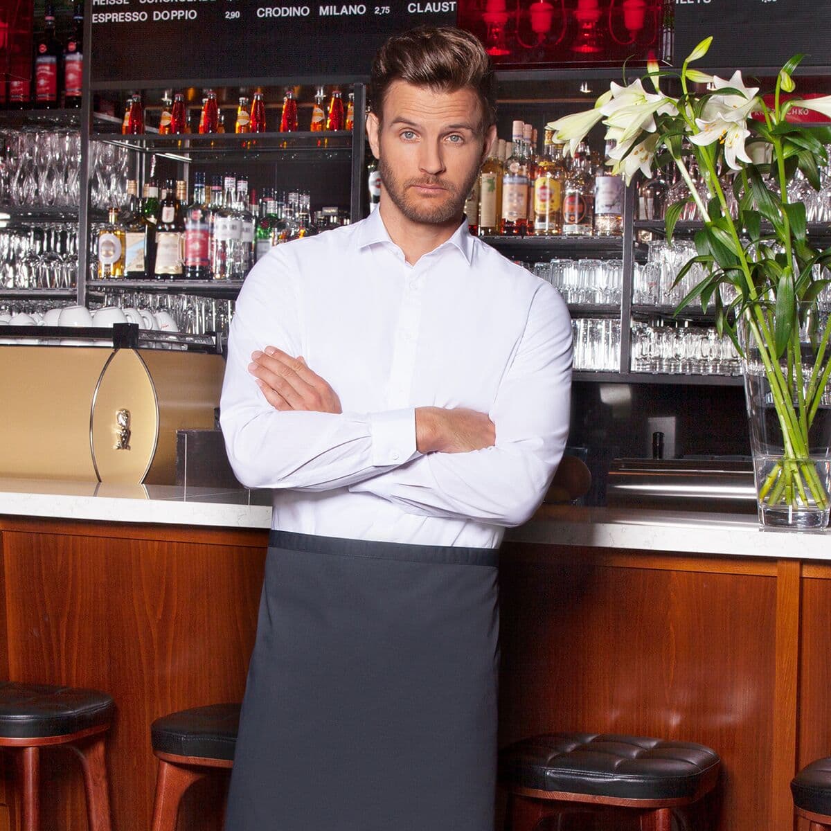 Karlowsky - Bistro Apron Basic - Anthracite