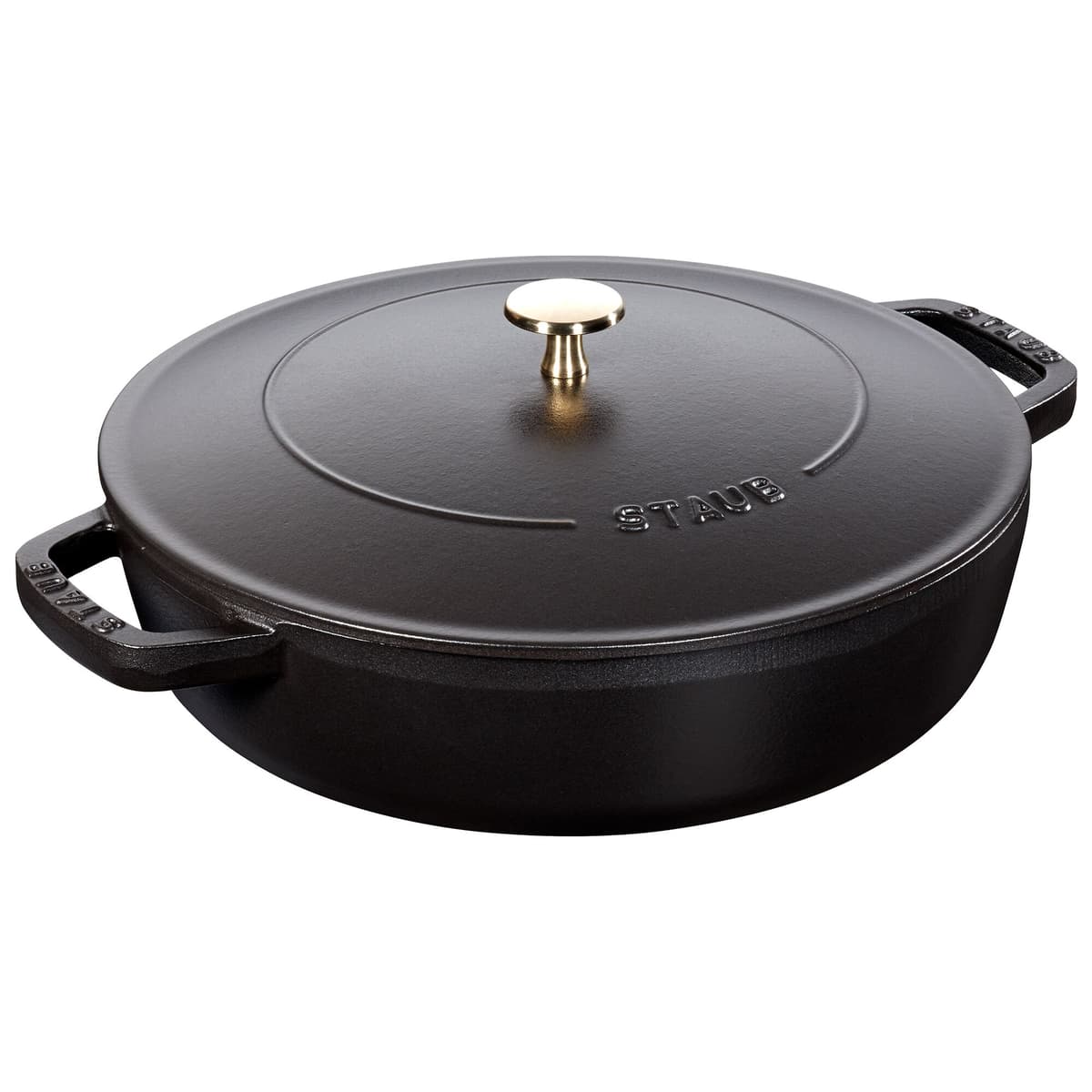 STAUB | BRAISERS - Pečicí hrnec s kapkovitou strukturou Chistera - 280 mm - litina - černý