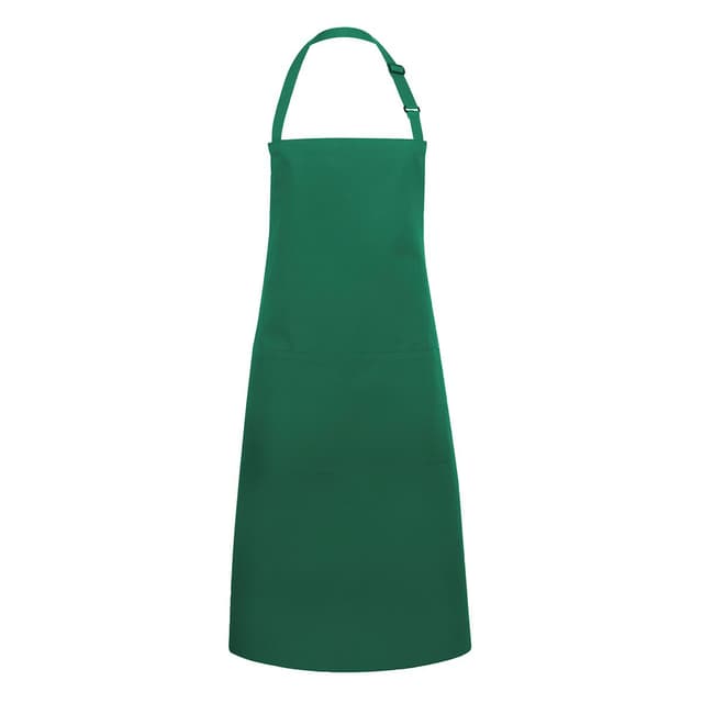 Karlowsky - Bib Apron with Pocket Basic - Forest Green