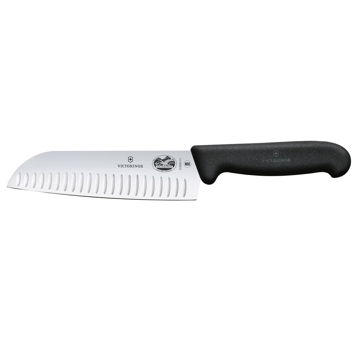 VICTORINOX | FIBROX - Santoku nůž s výbrusy - čepel: 170mm