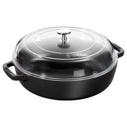 STAUB | BRAISERS - Bräter mit Glasdeckel - 260mm - Gusseisen - Schwarz