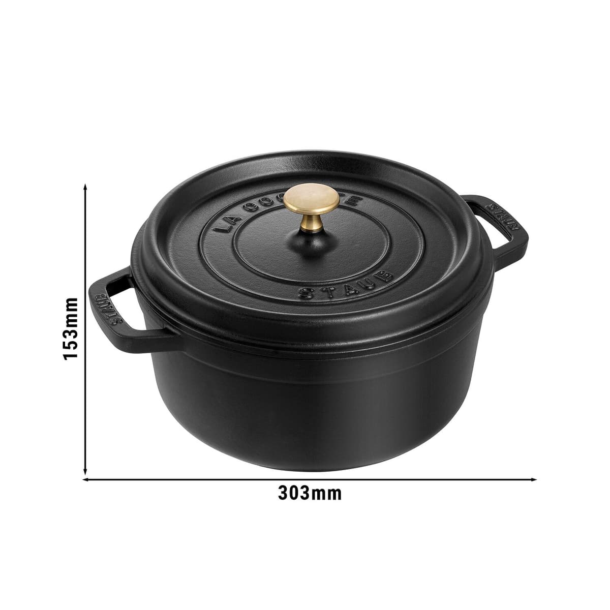 STAUB | LA COCOTTE - kokotka - Ø 240 mm - litina - černá