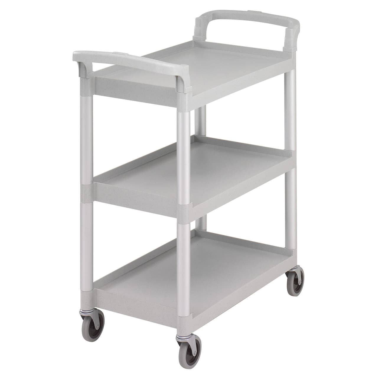 CAMBRO | Polypropylenový servírovací vozík - 965x410mm - se 3 policemi - šedý skvrnitý