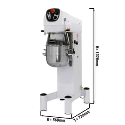 Planetenrührmaschine - 20 Liter - 800 Watt - inkl. 3 Rühraufsätze