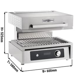 Electric Pita Oven/ Salamander - 4,5 kW - 220 Volt - Electronic Control