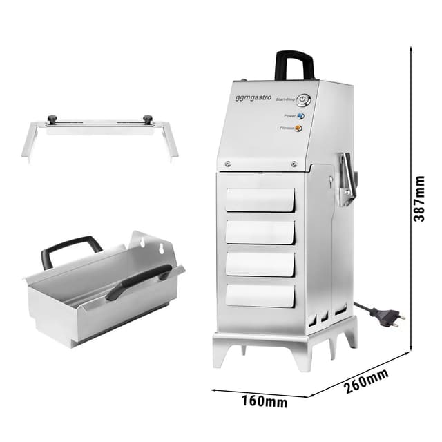 Tragbarer Frittierölfilter - 30 Liter/Minute - für max. 12 Liter Fritteusen