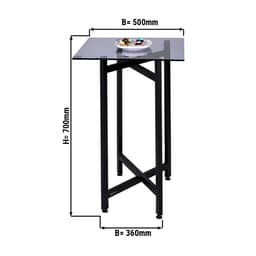 Side / coffee table - foldable - 50 x 70 cm