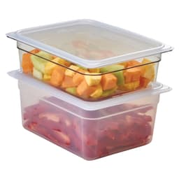 (6 kusů) CAMBRO | CAMWEAR® - polypropylenový GN kryt 1/2 - vzduchotěsný - mléčný