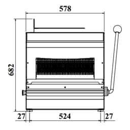 Stolní kráječ chleba - tloušťka plátku 13 mm - 370W