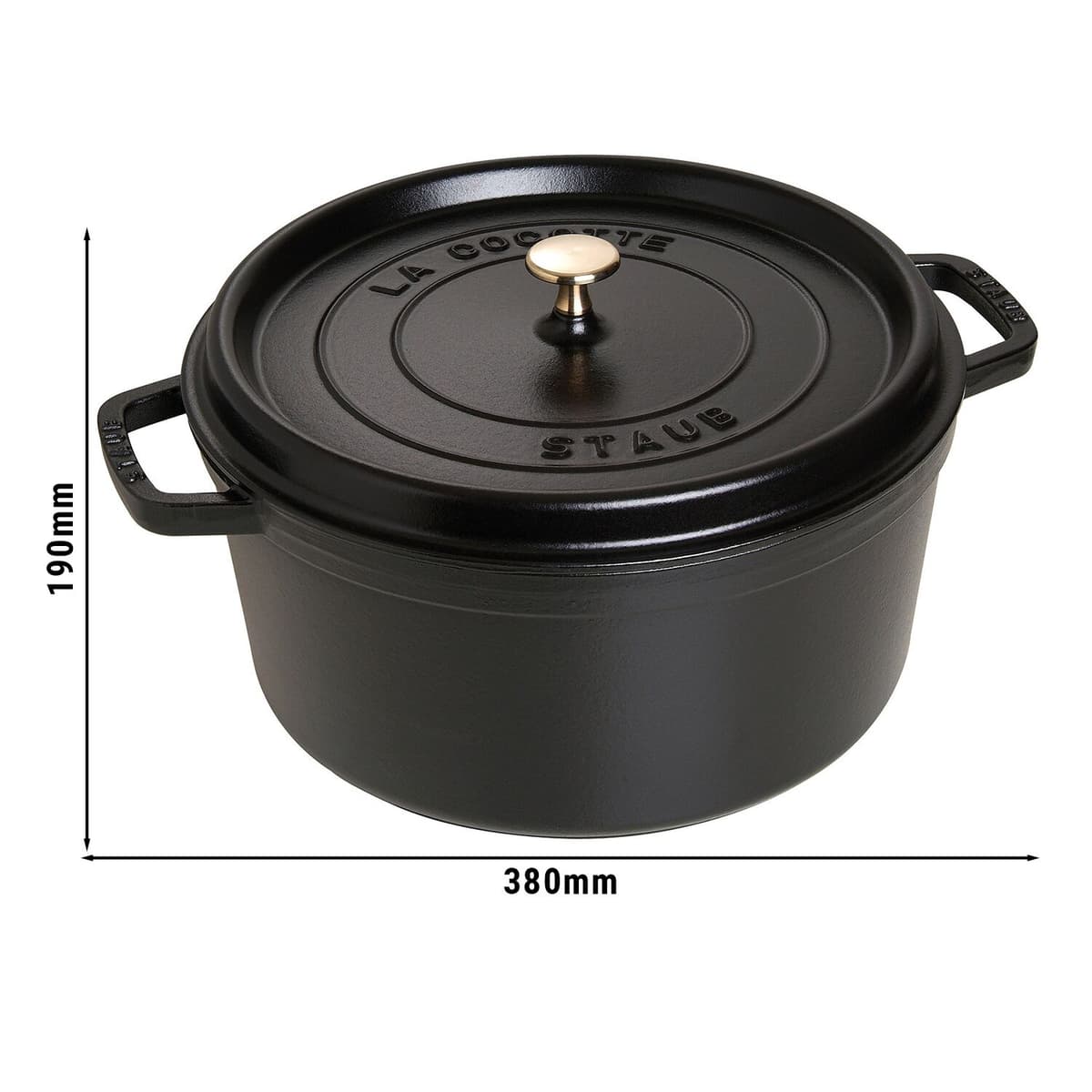 STAUB | LA COCOTTE - kokotka - Ø 300 mm - litina - černá