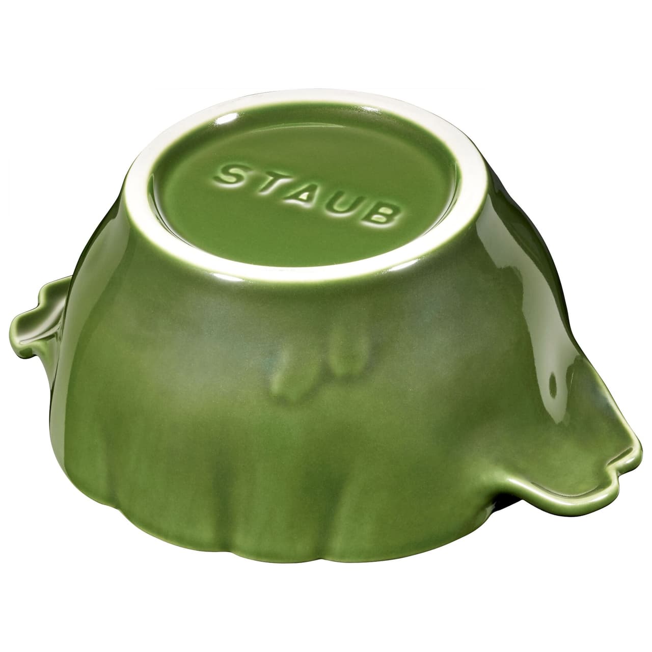 STAUB | CERAMIQUE - kokotka - tvar artyčoku - Ø 130 mm - keramika - bazalkově zelená