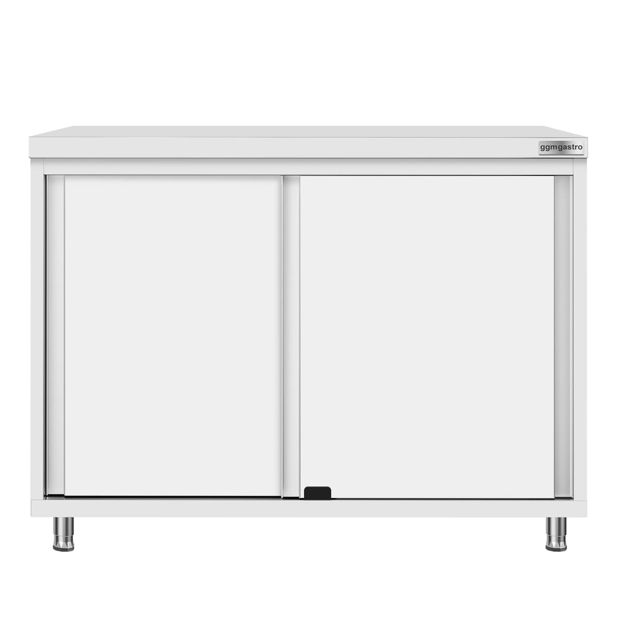 Stainless steel work cabinet ECO - 1000x700mm - with sliding door