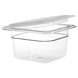 (6 kusů) CAMBRO | CAMWEAR® - polypropylenový GN kryt 1/6 - vzduchotěsný - mléčný