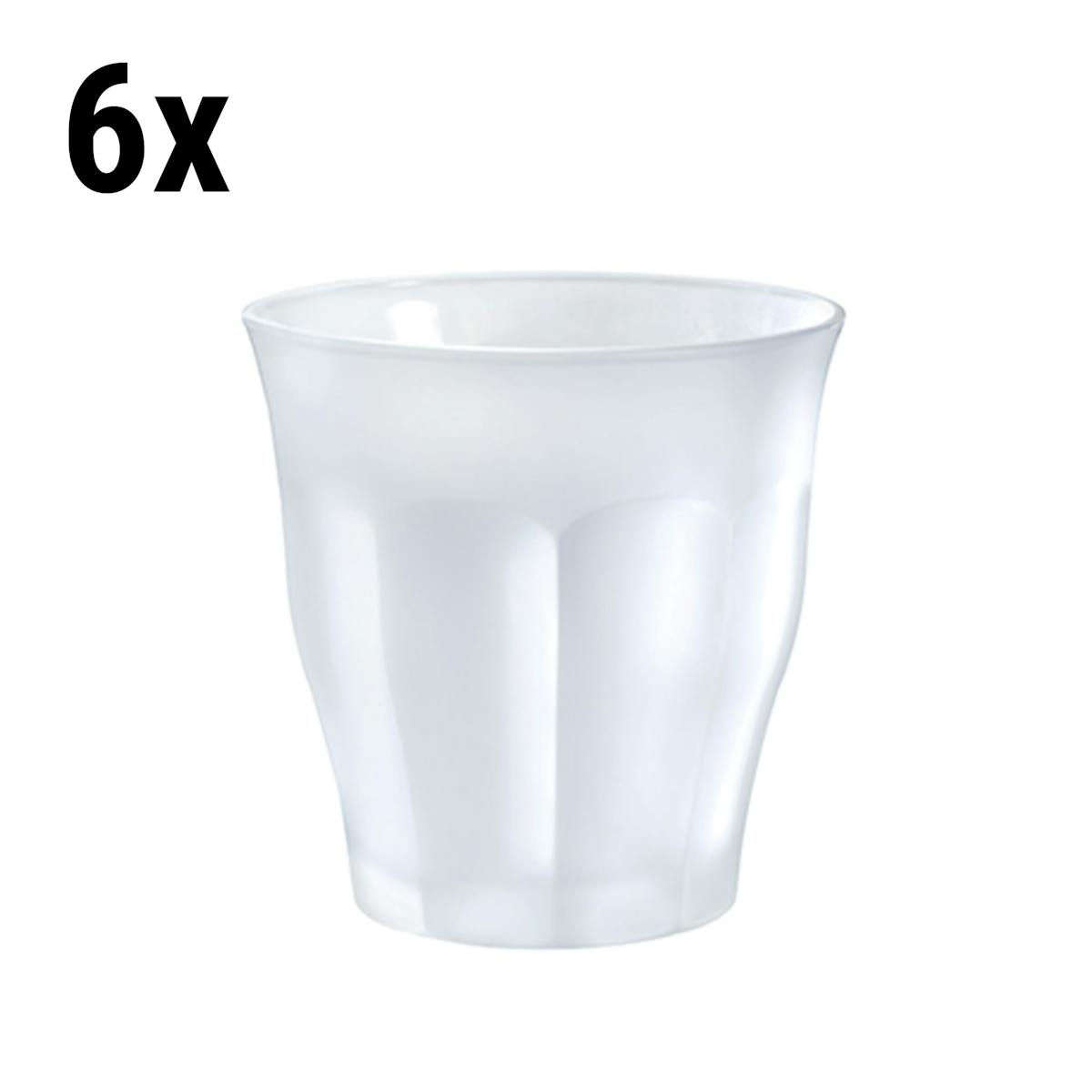 (6 Kusů) Duralex univerzální sklenice na pití - ISTANBUL - 250 ml - bílá