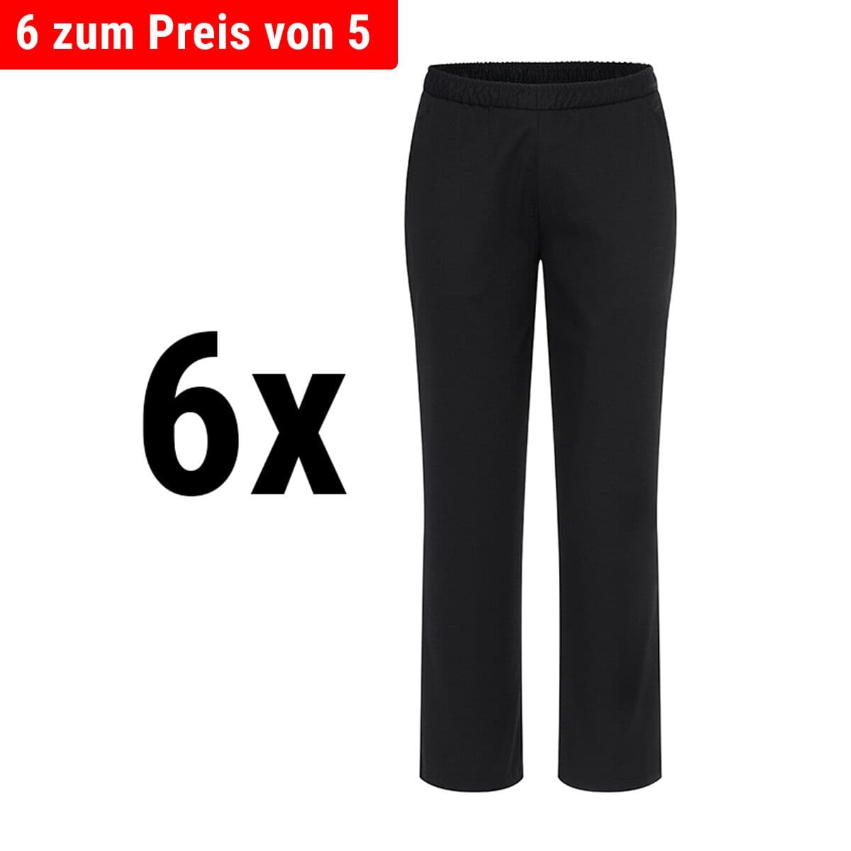 (6 pieces) Karlowsky - Slip-on pants Kaspar - Black - Size: 3XL