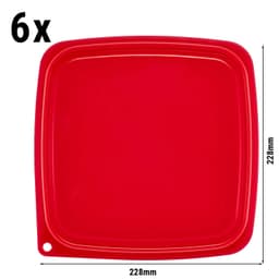 CAMBRO | Kryt CAMSQUARES® pro FreshPro - pro 5,7L a 7,6L- červený