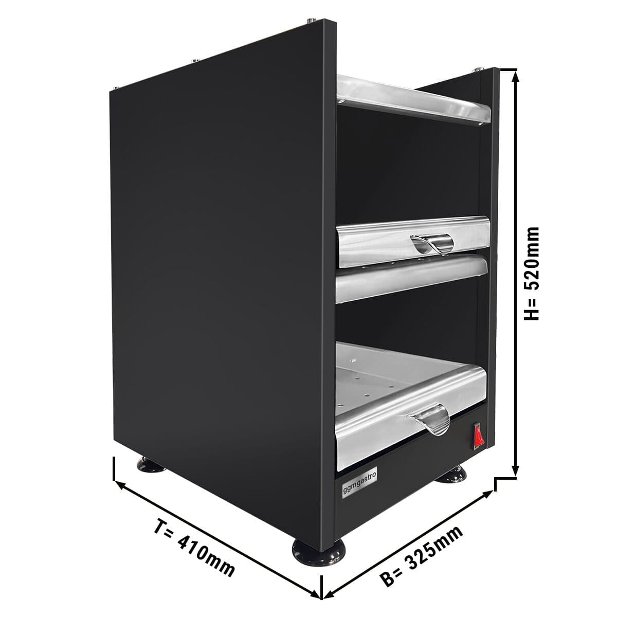 Cup warmer - 400 watts - with 3 shelves