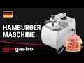 Manual hamburger machine - WITHOUT pattie mould