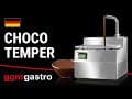 Chocolate tempering device with outlet tap - Chocotemper