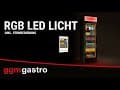 Lednice na nápoje - 345L - s barevným RGB LED osvětlením