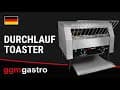 Durchlauftoaster 2,6 kW | Kettentoaster | Toaster | Conveyor