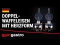 Waffeleisen - Form: Herzform - Doppelt